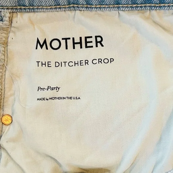 MOTHER SUPERIOR The Ditcher Crop in Pre-Party | Size 34 | EUC - Picture 13 of 15